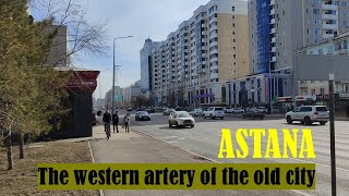 Strolling in Astana. April 2024. Saryarka avenue