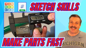 Use Tinkercad Sketch Skills Create Parts to 3D Print FAST! 💯🔥