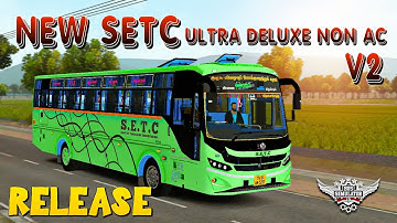 New V2 SETC Ultra Deluxe Non A/C Bus Mod Release|Fullreview|Bussid #rsgamingupdates#bussid#bus#mod