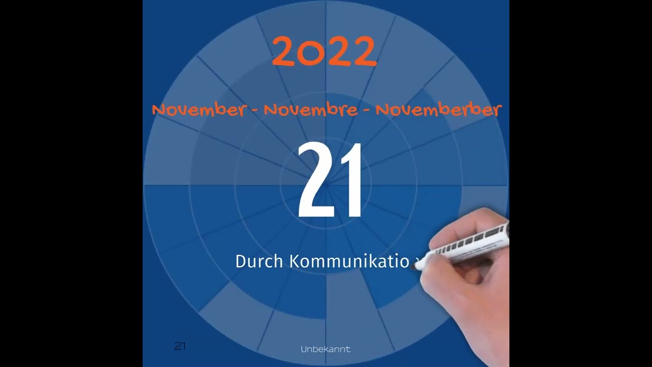 Kalenderblatt 21. November 2022