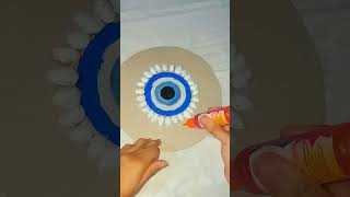 Pista Shells Wallhanging #diy #westtobest #wallhanging #evileye #bestdiy #homedecor