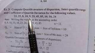 Quartile Deviation|Measures of Dispersion|chapter3|3 sem QT|BA ECO|Calicut University|
