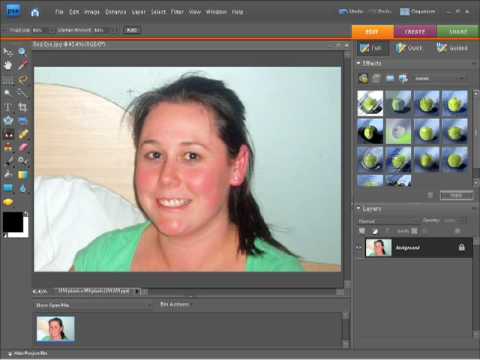 Photoshop Elements  Tutorial -  Fix Red eye removal