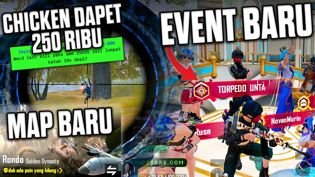 CHICKEN DAPAT 250 RIBU, KALO TOSOON LONCAT KODOK 10X ! CHALLENGE DI MAP RONDO | PUBG MOBILE