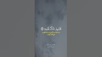 آيات عظيمة تصف أحوال يوم القيامة || خواتيم سورة عبس للشيخ محمد جبريل 💙🎧