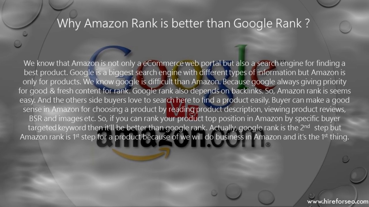 What’s the Aamzon Product Ranking SEO or Specific Keywords Rank for Amazon