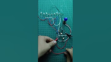 3 Transistors no IC running LED chaser with speed controller | Running led Flasher using bc547