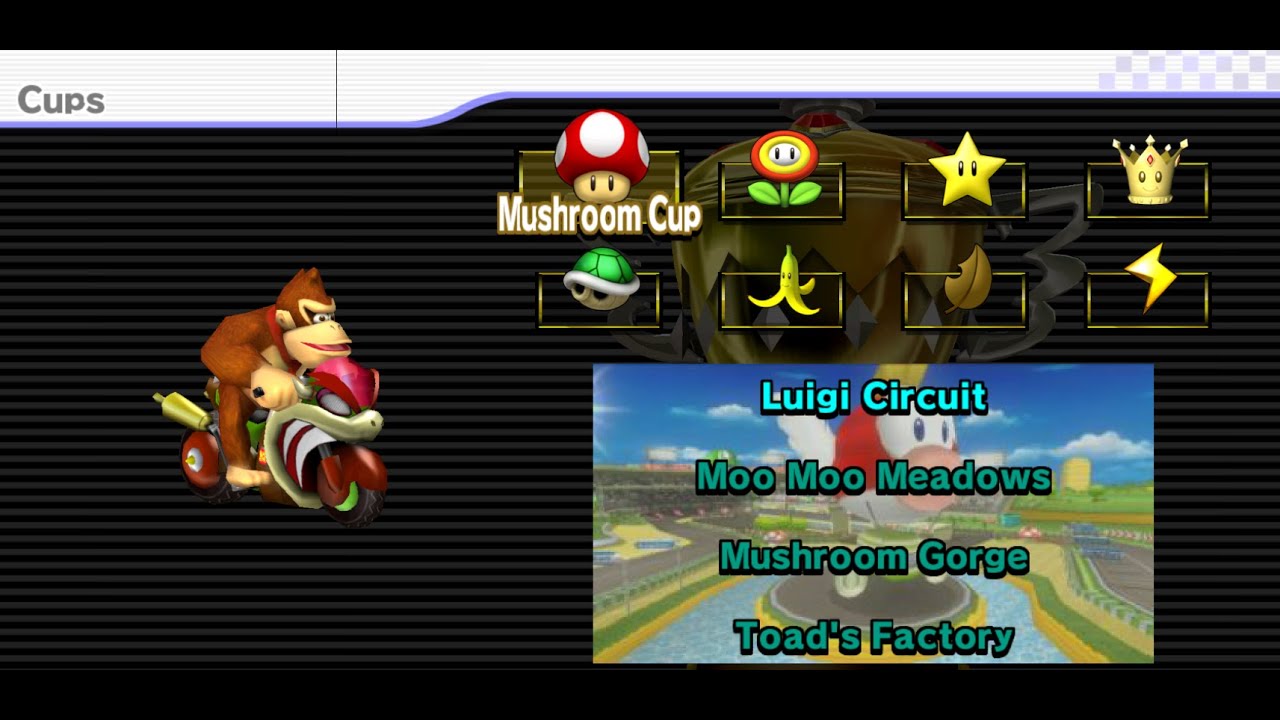 Mario Kart Wii - Flower Cup 150cc (Donkey Kong)