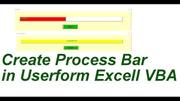 Process Bar In Userform Excell VBA