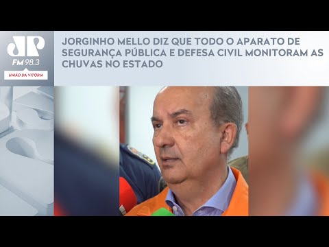 JORGINHO MELLO DIZ QUE TODO O APARATO DE SEGURANÇA PÚBLICA E DEFESA CIVIL MONITORAM AS CHUVAS