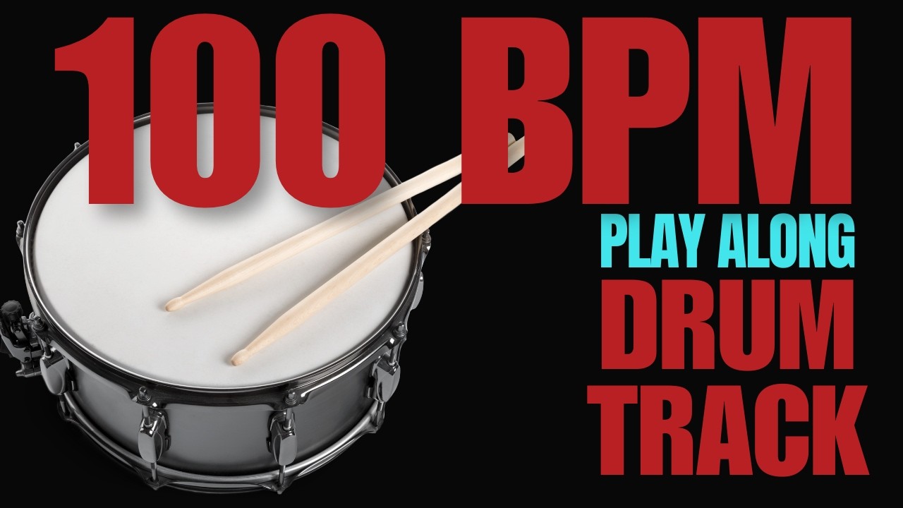 100bpm Straight Groove | Write Your Own Song To This Drum Track