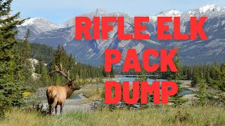 Rifle Elk Hunt Gear List