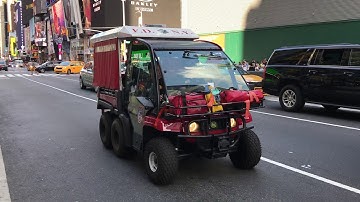FDNY EMS GATOR RESPONDING ON 7TH AVENUE IN THE TIMES SQUARE AREA OF MANHATTAN IN NEW YORK CITY.