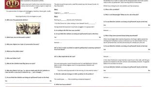 Historyonics - The Gunpowder Plot Worksheet