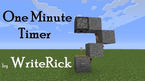 One Minute Timer - Minecraft Tutorial