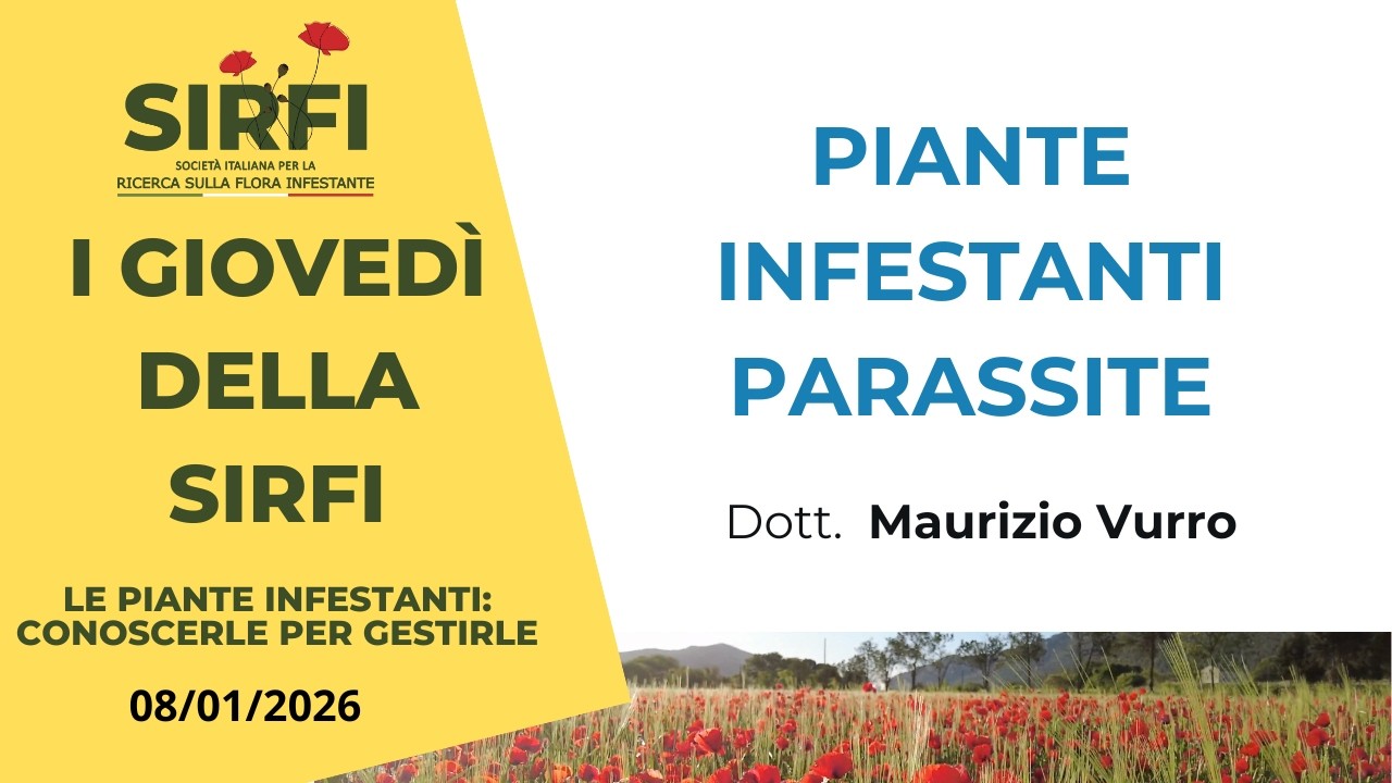 I giovedì della SIRFI - 11 Piante infestanti parassite