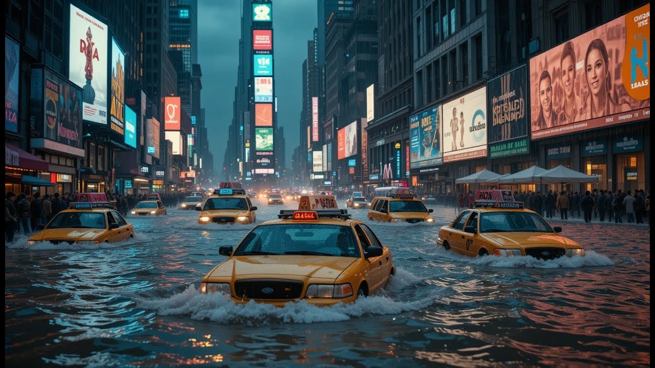 New York Underwater: Streets Turn into Rivers!