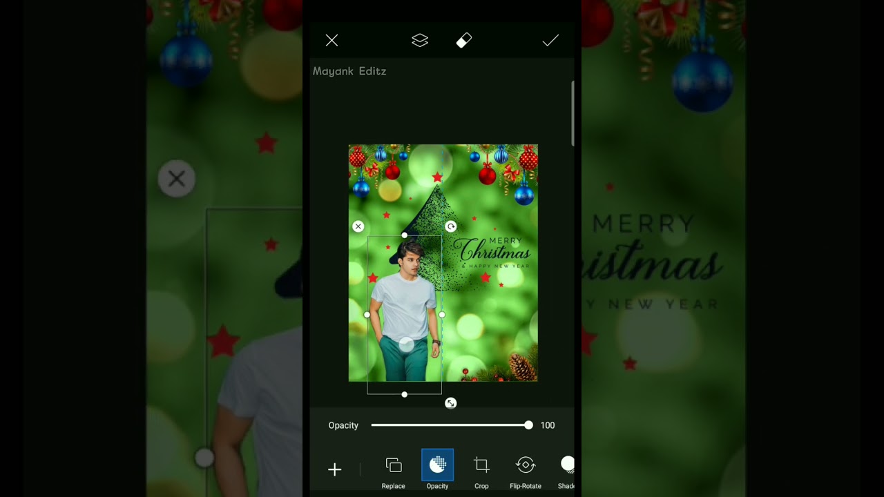 Merry Christmas ⛄ Photo Editing In PicsArt 