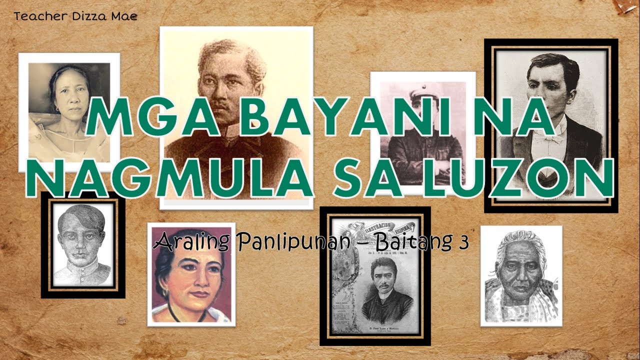 Mga Bayani Na Nagmula Sa Luzon Araling Panlipunan 3 Video Lesson