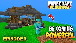 Minecraft Pe Survival Series 1.20 EP 3 | I Become More Powerful ! | #minecraft