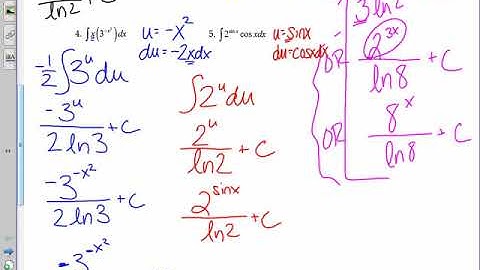 Exponential & Inverse Trig Integration Notes