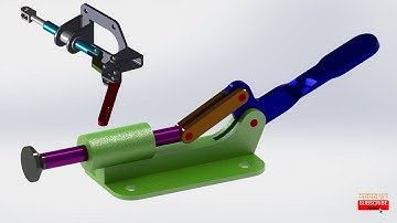 Toggle Clamp Assembly in Solidworks Promo | Horizontal Toggle Clamp | Power & Hand Tools