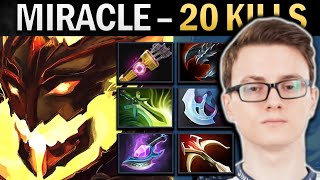 Shadow Fiend Dota Gameplay Miracle with Quiver and 20 Kills