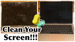 HOW TO CLEAN A MACBOOK AIR LAPTOP SCREEN AND KEYBOARD 👩🏽‍💻