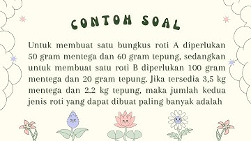 Tutorial Penggunaan Aplikasi Autograph dalam menyelesaikan Masalah (Soal) Program Linear