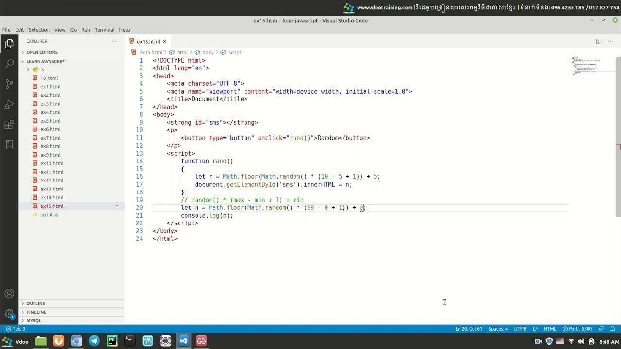 How to use random number in JavaScript - YouTube