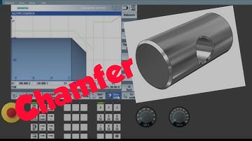 Chamfer command in Siemens CNC controller- CHF & CHR (c) in SINUMERIK 828D & 840DSL , face chamfer.