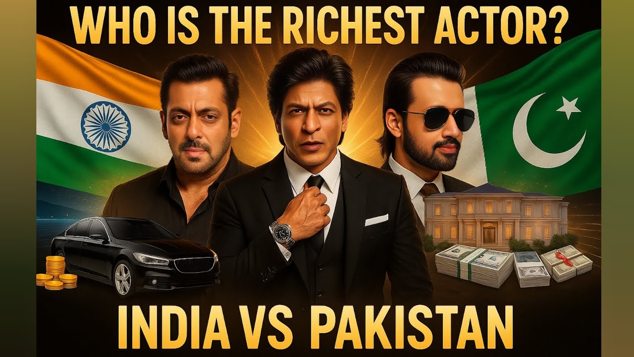 India vs Pakistan Richest Actors | Bollywood vs Pakistani Stars Wealth Comparison