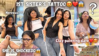 Got our 1st ever *sisters tattoo* together 😭😭 (Mumma was shocked 🥲)|| Yashasvi Rajpoot ||