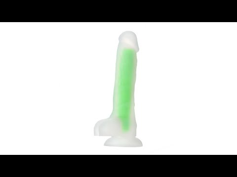 4627152619377 Светящийся в темноте реалистичный фаллоимитатор / Glow in the dark realistic dildo