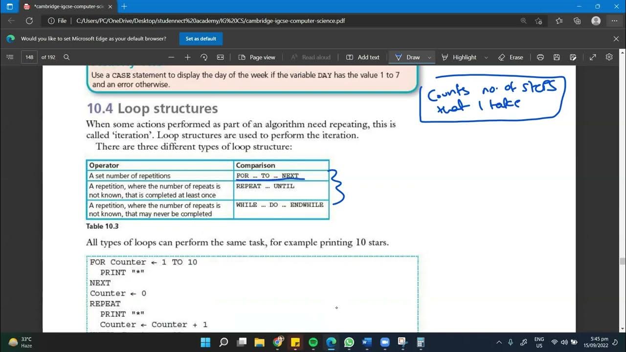 O-LEVEL COMPUTER SCIENCE | 2210 | 0478 | Flow charts - YouTube