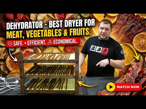 A dehydrator is the best dryer for meat, vegetables, and fruits!