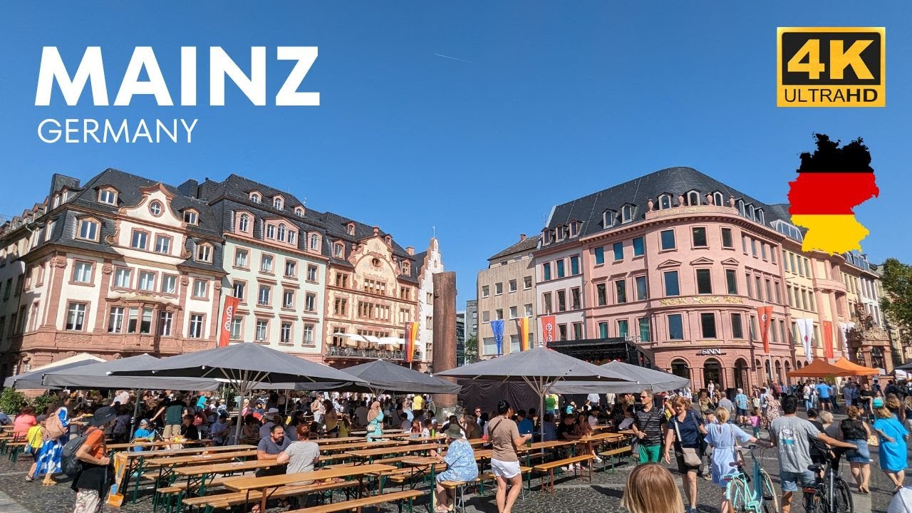 Mainz, Germany: A walking tour in 2023 I  4K HDR