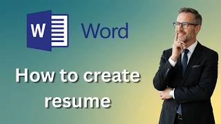 How to create resume in ms word CV (Latest Update) screenshot 3