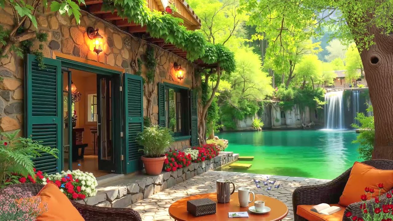 Rustic Café Hideaway & Happy Jazz Music 🍀 Relaxing Jazz Instrumental for Happy Moods