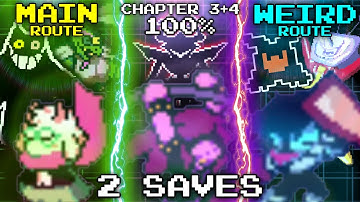 Doing EVERYTHING in Deltarune Chapters 3 & 4! (2 Saves, 100% Walkthrough/Guide)