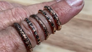 Stacker Rings Using Wire Impression Die