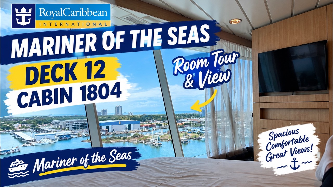 Would you stay in this cabin on Royal Mariner of the Seas?  Cabin 1804 #royalcaribbean #cruise