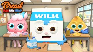 BreadBarbershop | NEW FRIENDS AT SCHOOL! | english /animation/dessert