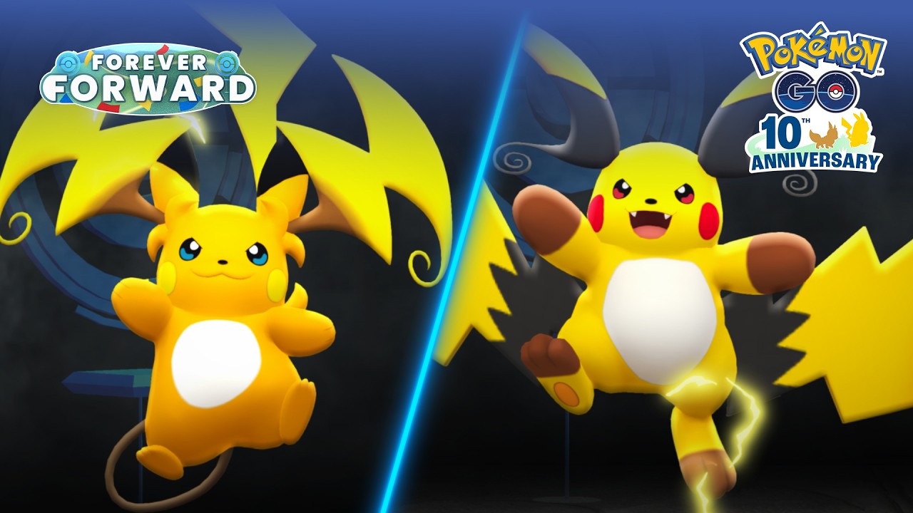 Mega Raichu X and Mega Raichu Y debut during Raichu Super Mega Raid Day in Pokémon GO