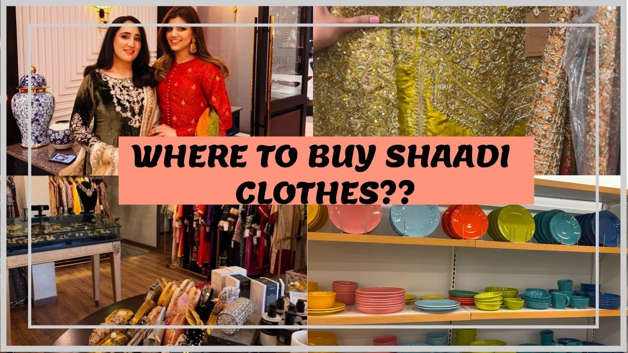 BARAT LOOK, WHERE TO BUY SHAADI CLOTHES AND MERAY JAHEZ WALA DINNER SET!! - Vlog