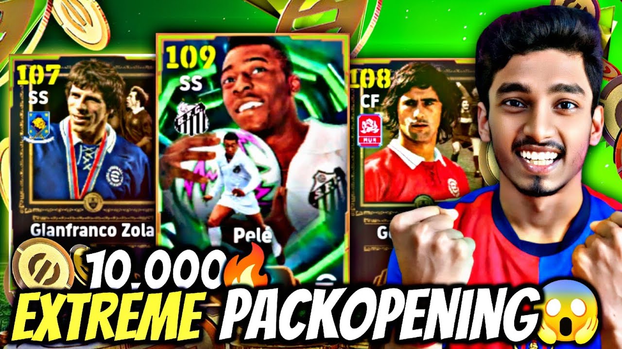 10,000 Coins New Pele + Muller + Zola 🔥💀 Extreme Pack Opening In efootball 26 mobile 