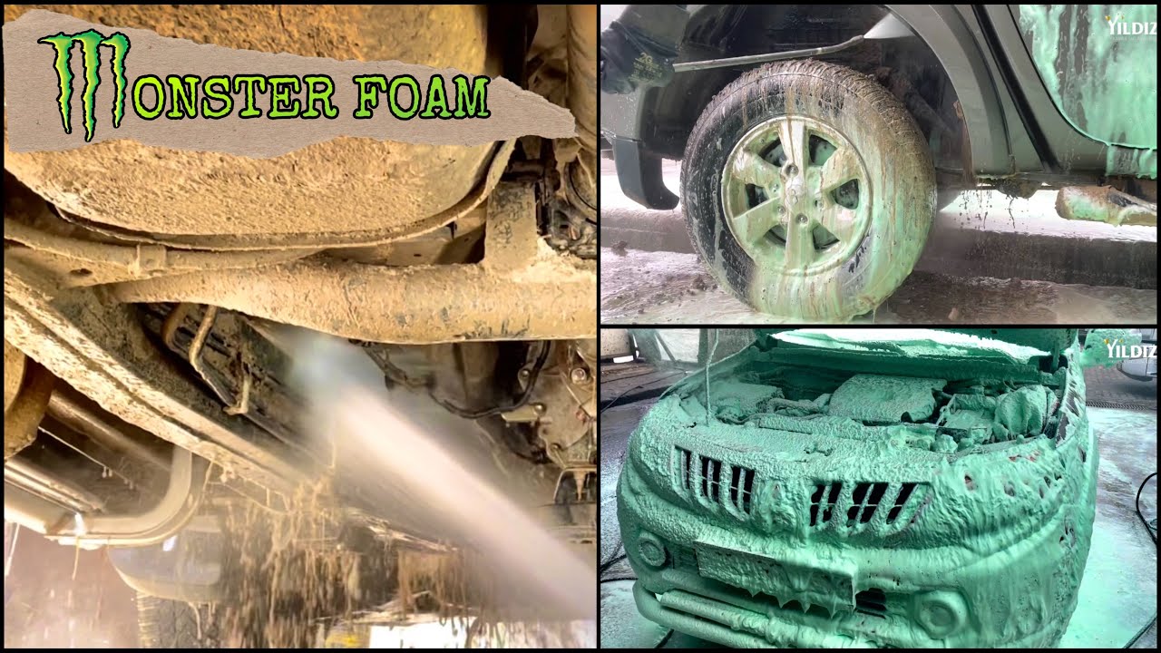 Çamura Batmış Jeep YIKADIK! 4x4 Off Road Jeep in INSANE MUD! MONSTER Foam Power 💪  #asmr #detailing