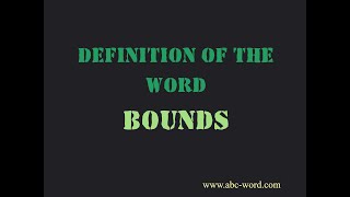 Definition of the word \