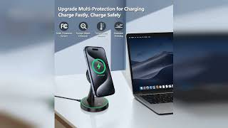 Review: Magnetic Wireless Charger Stand 15W Fast Mag-Safe Charger for iPhone 16/16 Pro/16 Plus... screenshot 4