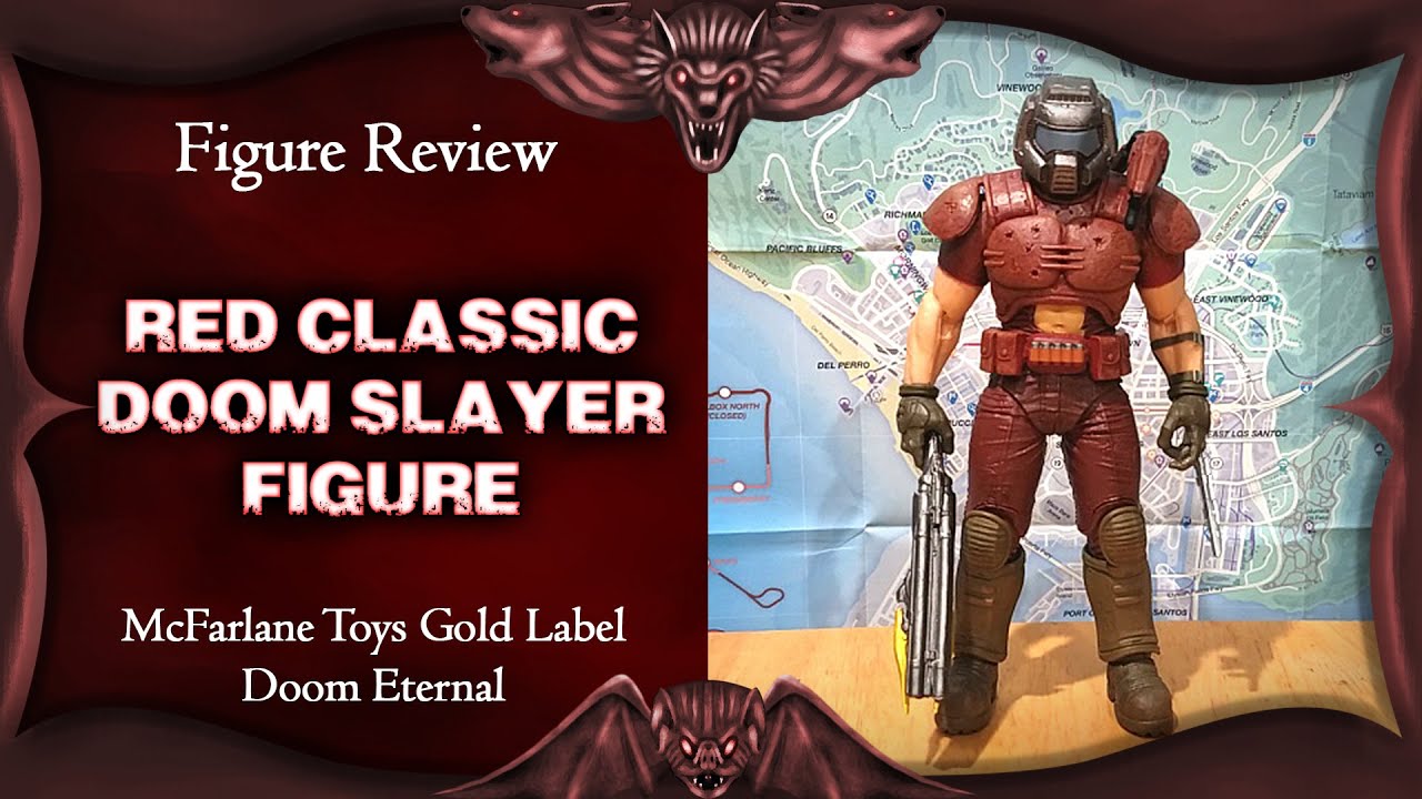 McFarlane Toys Red Classic Doom Slayer Gold Label Exclusive Figure